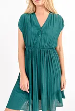 Molly Bracken Mini Pleated Dress