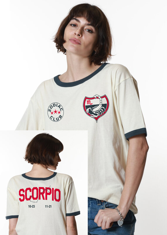 Girl Dangerous Scorpio - Slouchy Ringer Tee