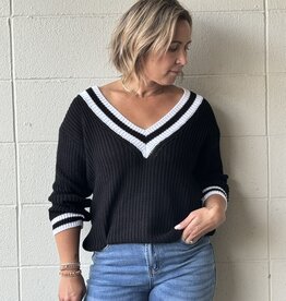Made in Italy V-Neck Knit Sweater