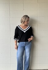 Made in Italy V-Neck Knit Sweater