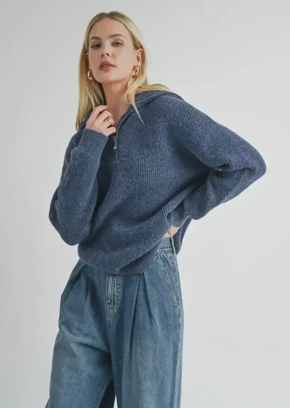 Sage The Label Suzy Half-Zip Sweater