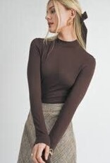 Sage The Label Timeless Mock Neck Top