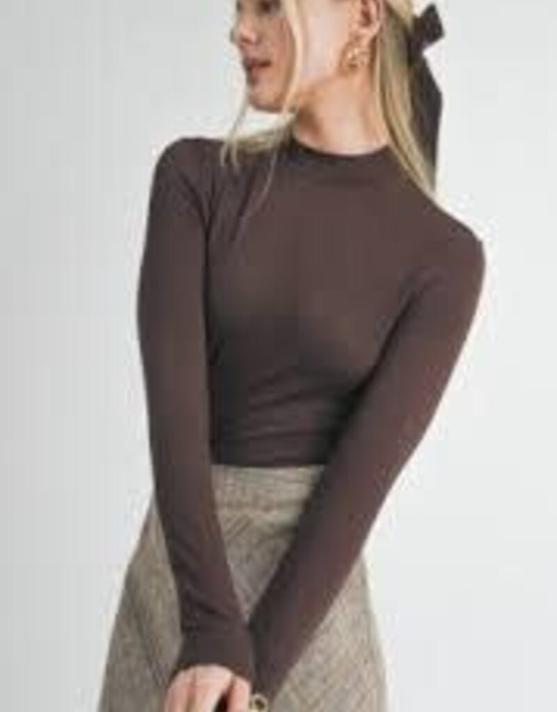 Sage The Label Timeless Mock Neck Top