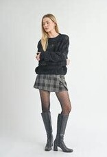 Sage The Label Steph Fuzzy Striped Sweater