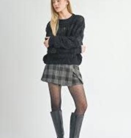Sage The Label Steph Fuzzy Striped Sweater