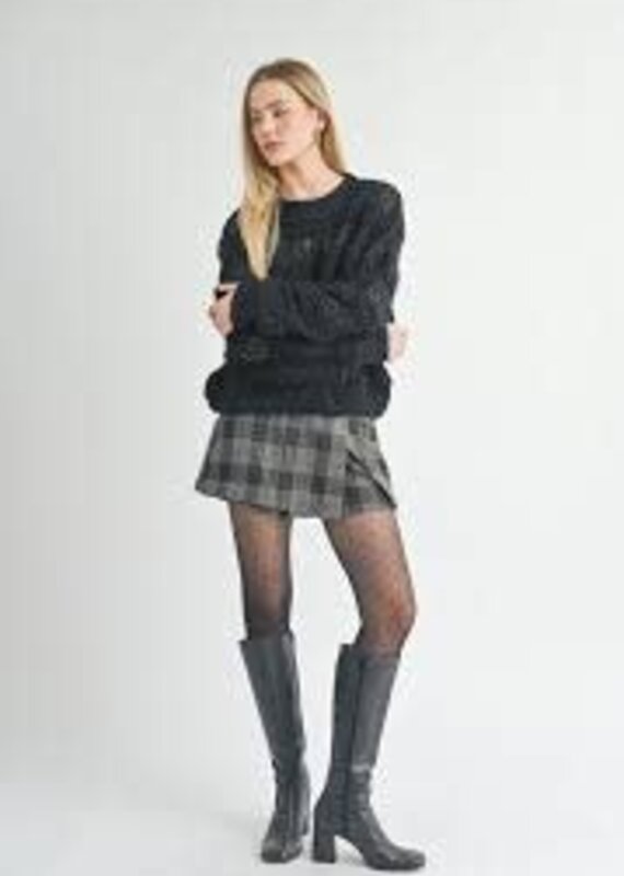 Sage The Label Steph Fuzzy Striped Sweater