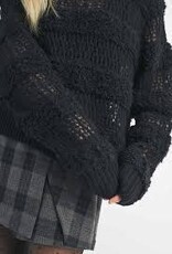 Sage The Label Steph Fuzzy Striped Sweater