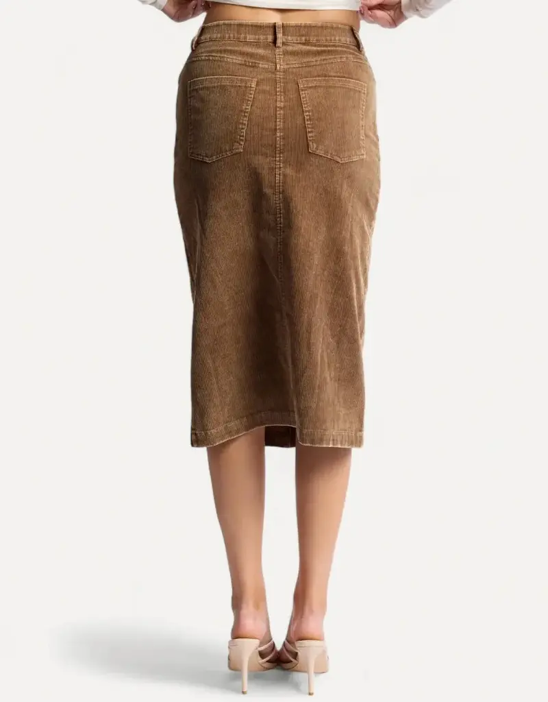 Sage The Label Kahlo Washed Cord Midi Skirt