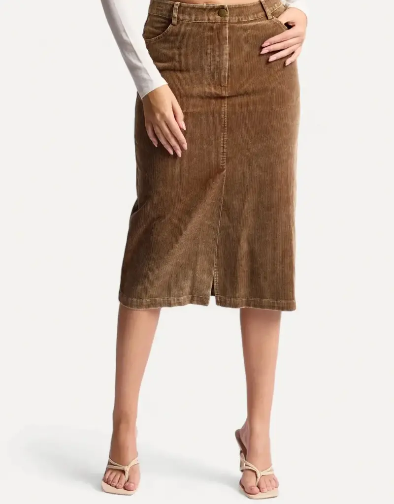 Sage The Label Kahlo Washed Cord Midi Skirt