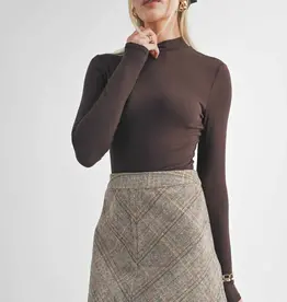 Sage The Label Timeless Mock Neck Top
