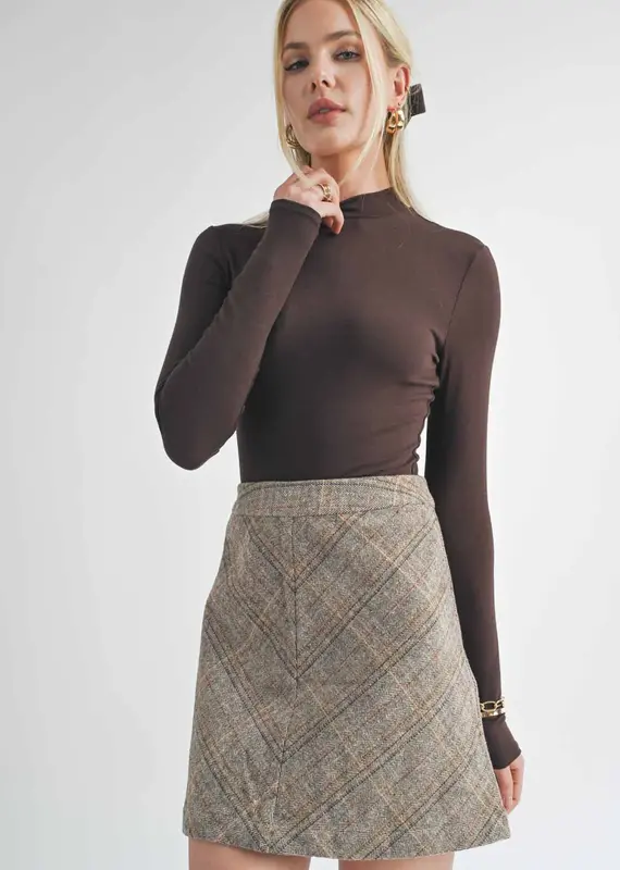 Sage The Label Timeless Mock Neck Top
