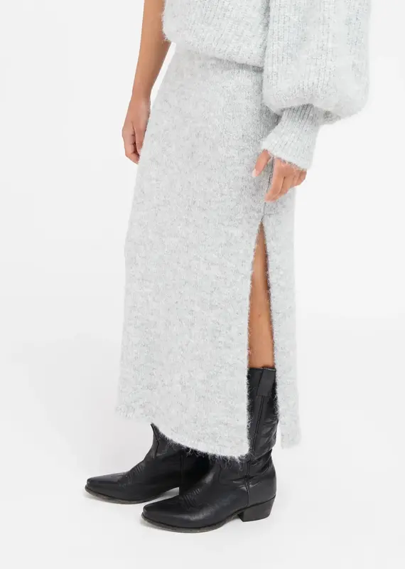 Brunette The Label The Victoria Midi Knit Skirt
