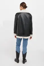 Brunette The Label The Florence 2.0 Vegan Leather Jacket Black