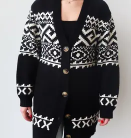 Brunette The Label Fair Isle Cardigan