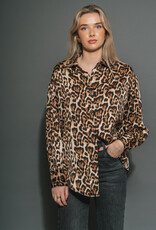 Brunette The Label BIANCA SATIN BUTTON UP SHIRT