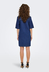ONLY Belle Short Sleeve Denim Button Dress