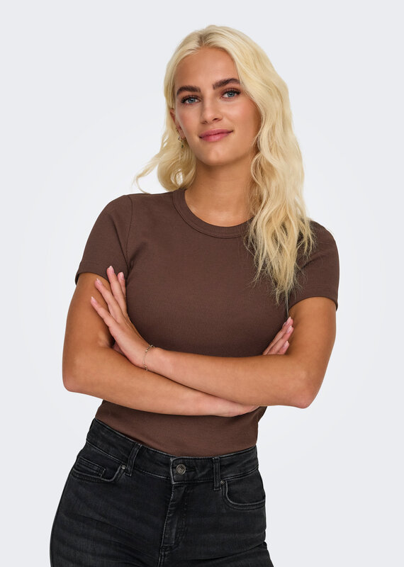 ONLY Val Rib Short Sleeve Tee
