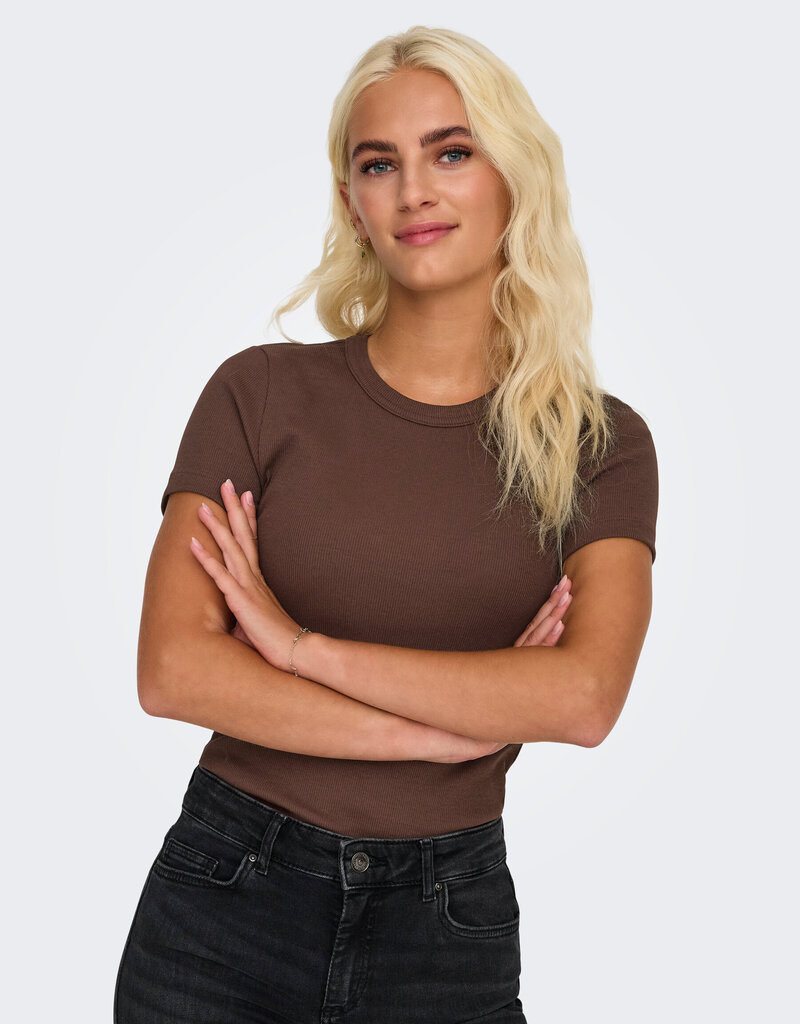 ONLY Val Rib Short Sleeve Tee