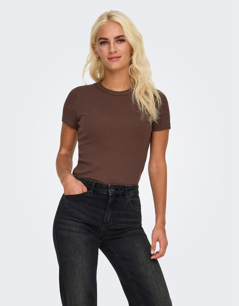 ONLY Val Rib Short Sleeve Tee