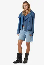 Noisy May Arizona Short Denim Trenchcoat