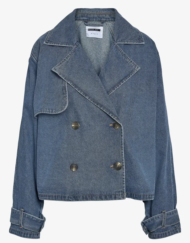 Noisy May Arizona Short Denim Trenchcoat