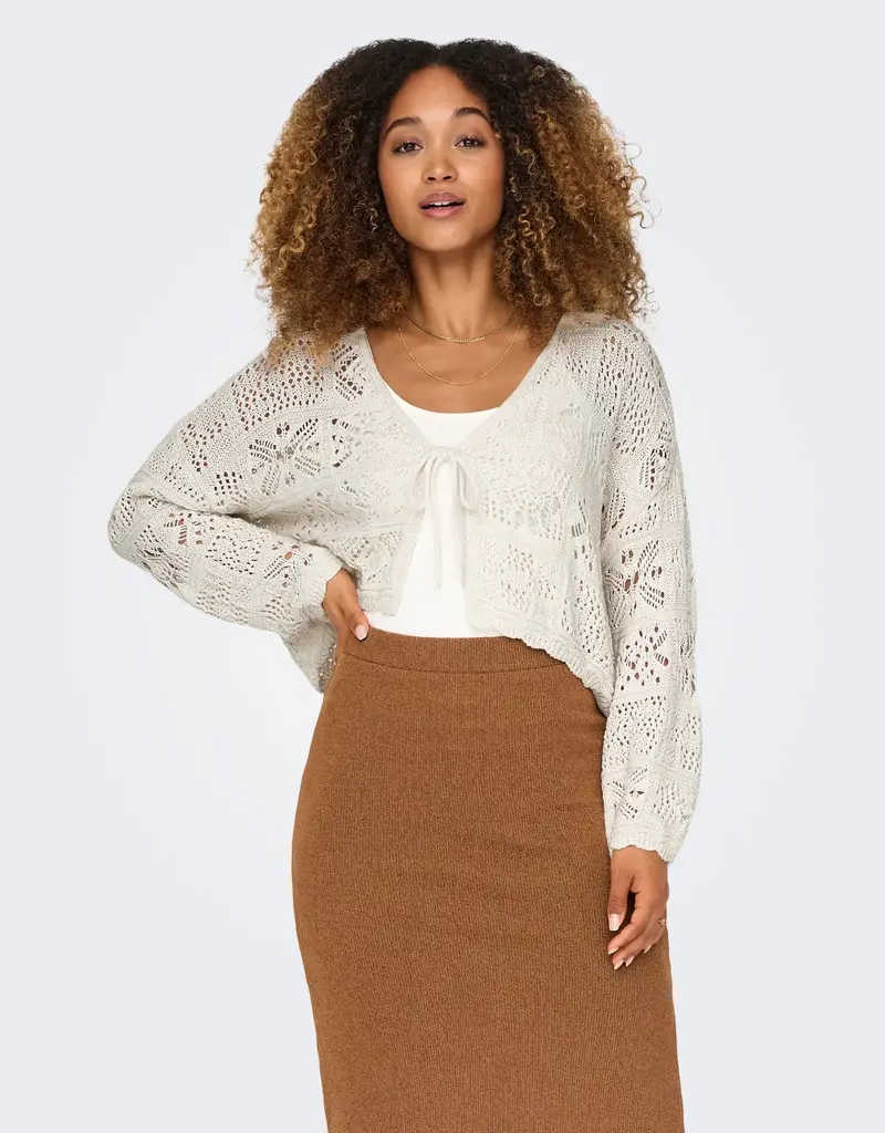 Pieces Beach Life Tie Knit Cardigan