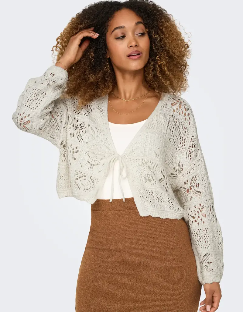 Pieces Beach Life Tie Knit Cardigan