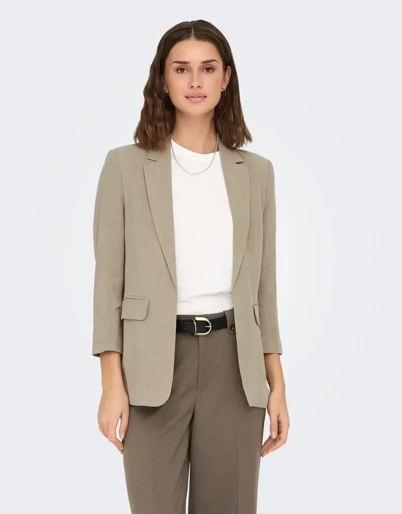 ONLY Solvi 3/4 Linen Blazer