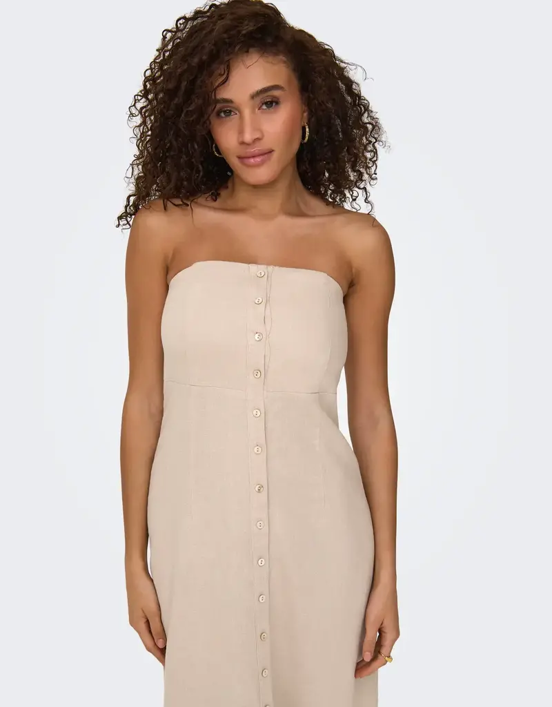 ONLY Caro Linen Tube Dress