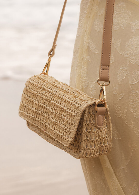 Louenhide Wholesale Freya Raffia Crossbody Bag