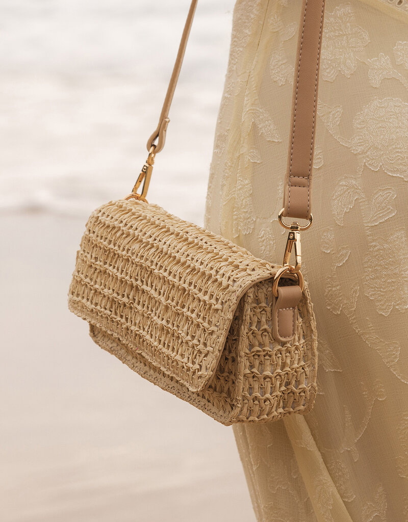 Louenhide Wholesale Freya Raffia Crossbody Bag