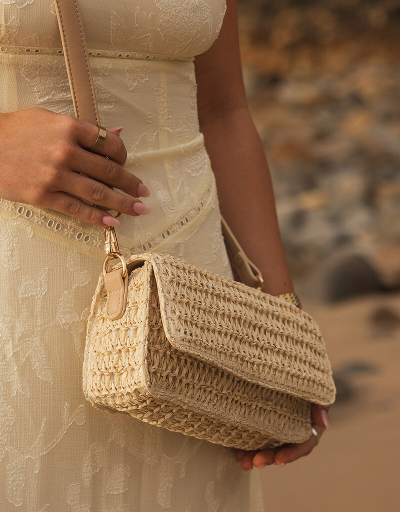 Louenhide Wholesale Freya Raffia Crossbody Bag