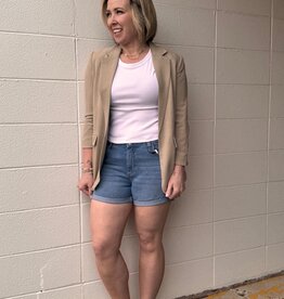 Pieces Peggy Mid Waist Shorts