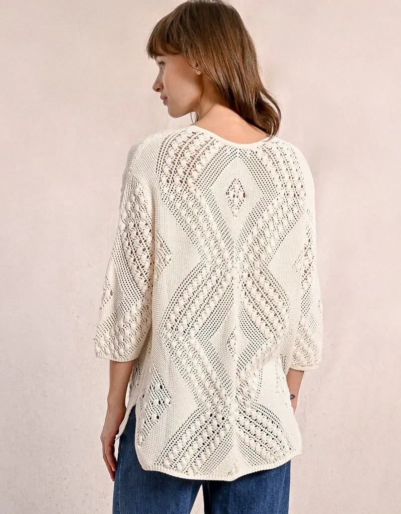 Molly Bracken Spring Crochet Stitch Sweater