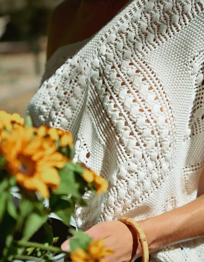 Molly Bracken Spring Crochet Stitch Sweater