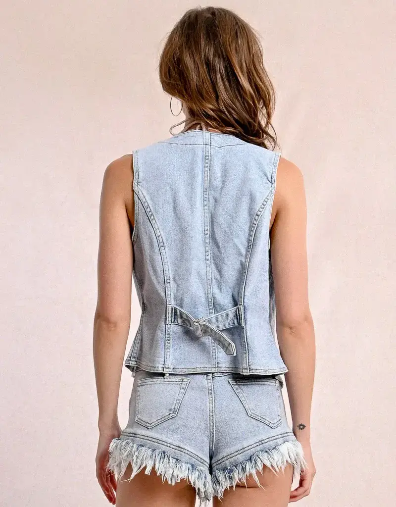Molly Bracken Patty Denim Vest