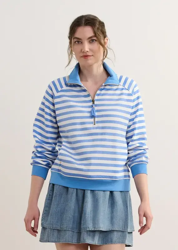 Hatley Marina Stripes Mock Neck Pulloveer