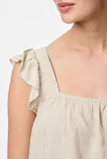 Pieces Pia Ruffle Sleeve Top