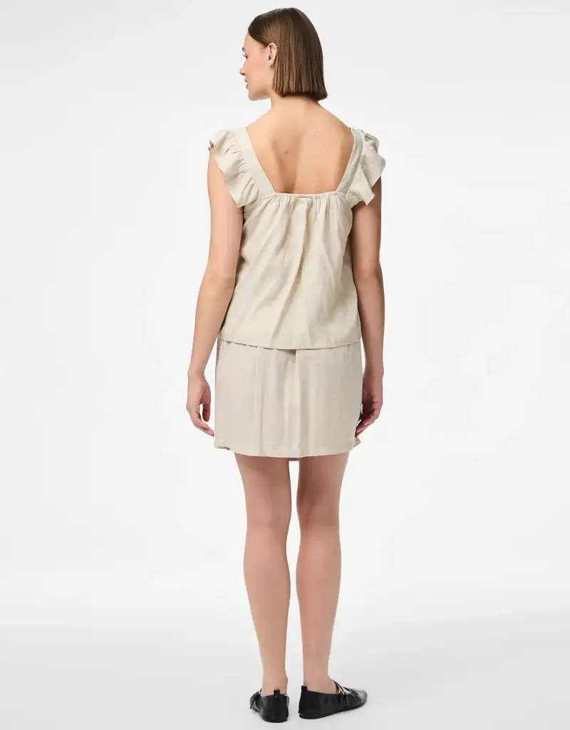 Pieces Pia Ruffle Sleeve Top
