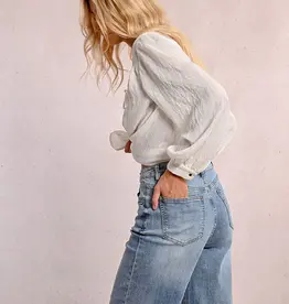 Molly Bracken Wide Leg Denim - Light Wash