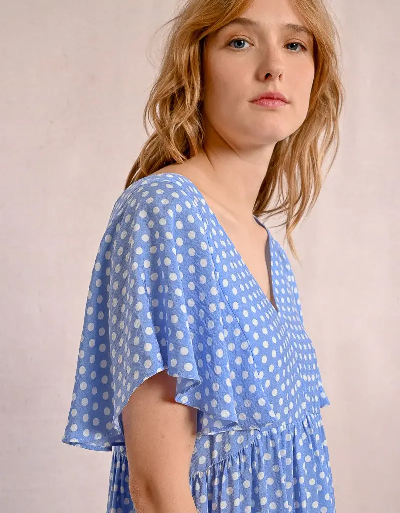 Molly Bracken Flared Polka Dot Dress