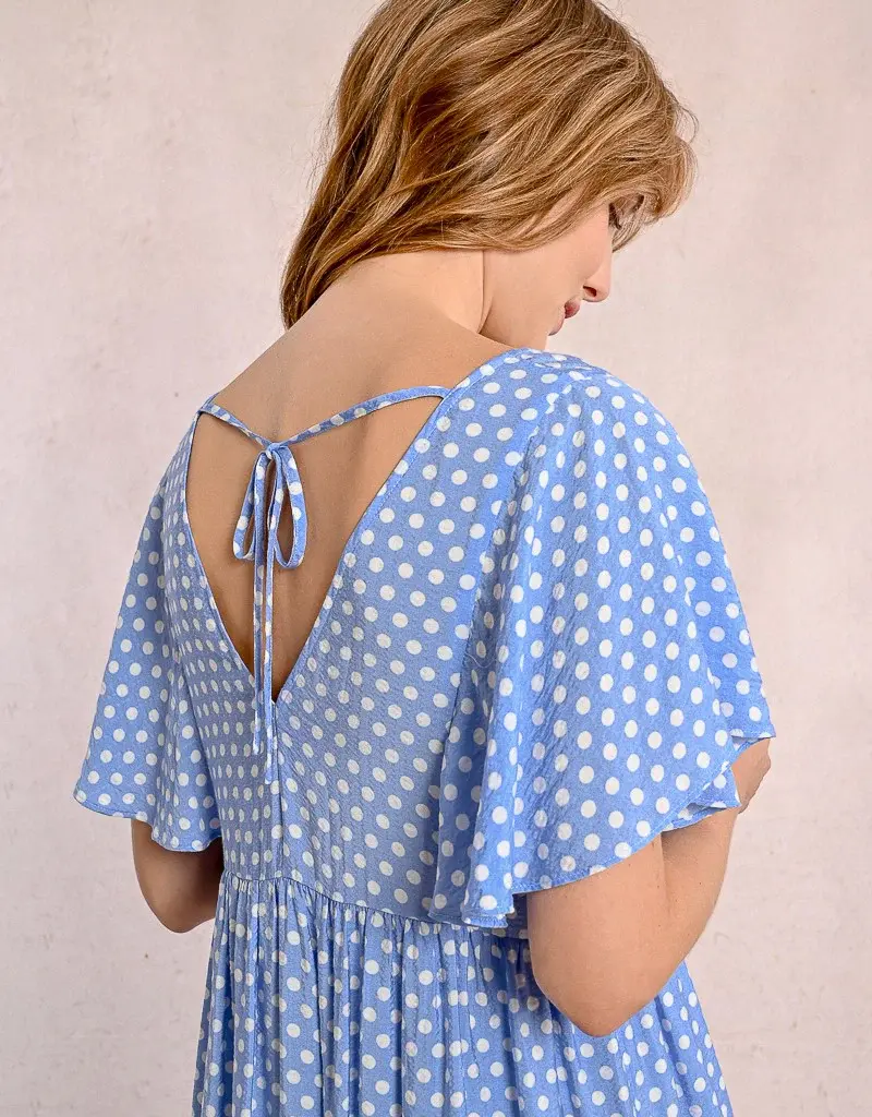 Molly Bracken Flared Polka Dot Dress