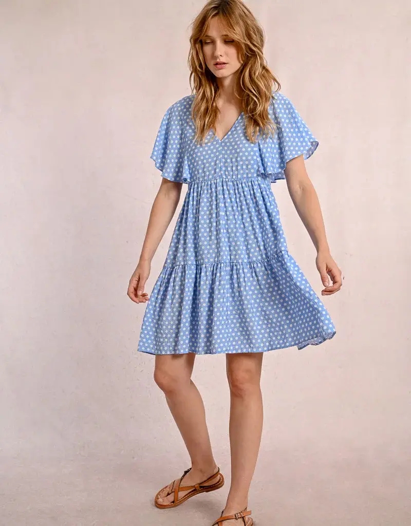 Molly Bracken Flared Polka Dot Dress
