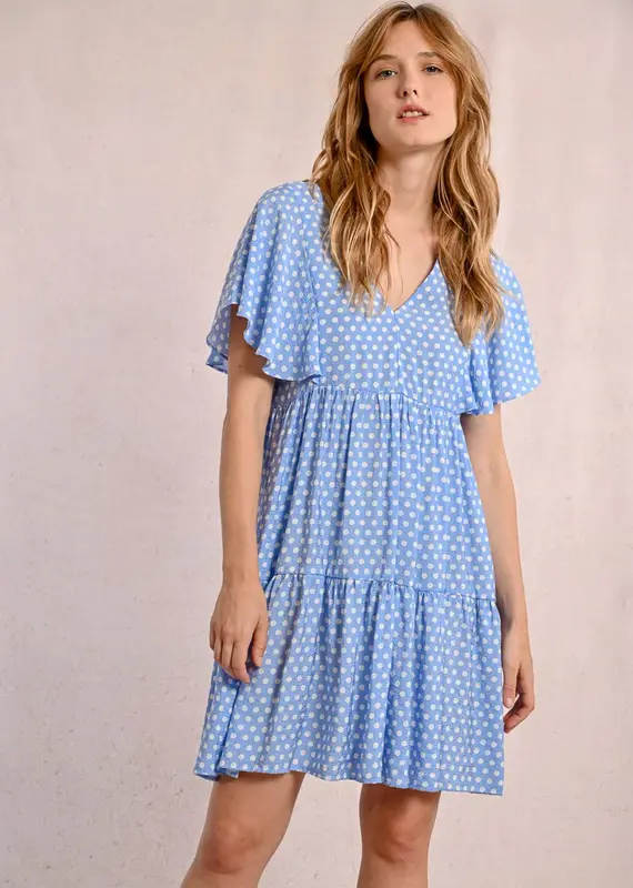 Molly Bracken Flared Polka Dot Dress