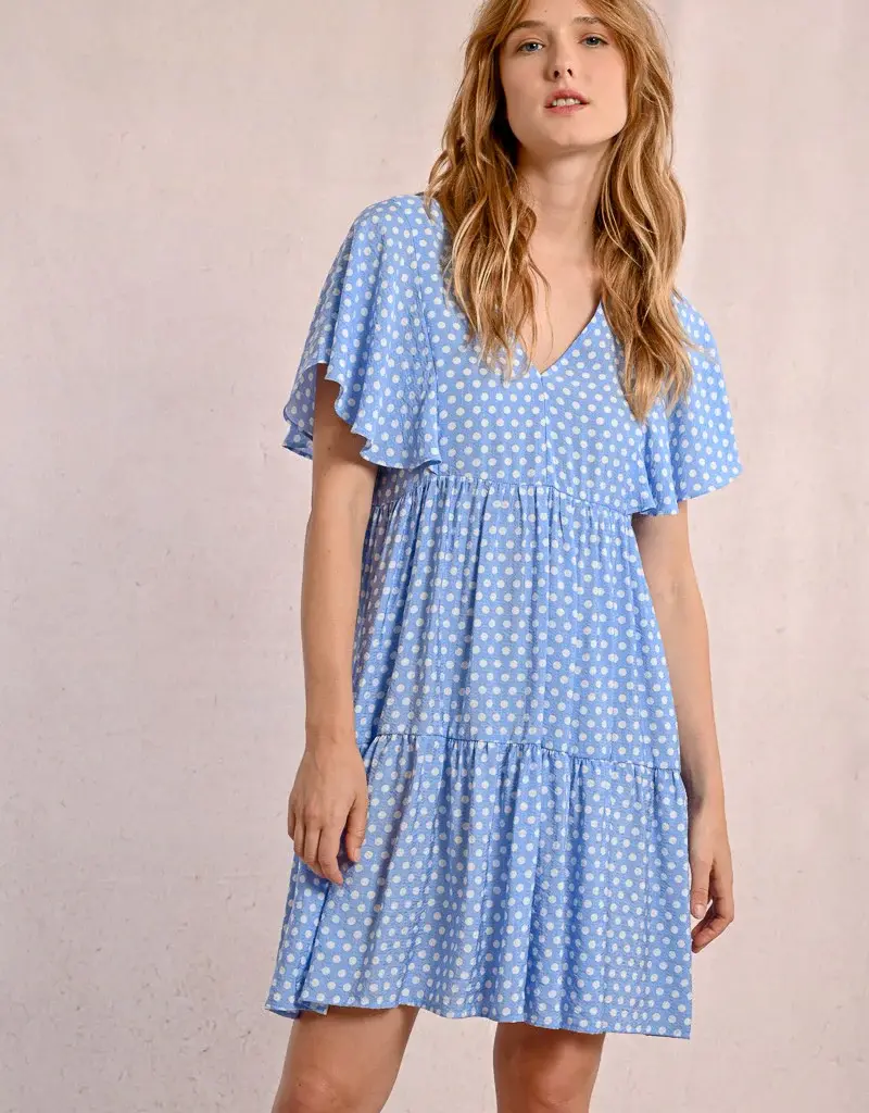 Molly Bracken Flared Polka Dot Dress