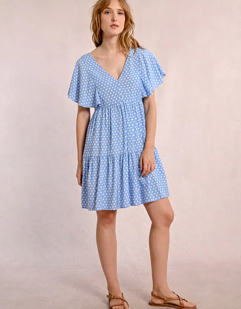 Molly Bracken Flared Polka Dot Dress