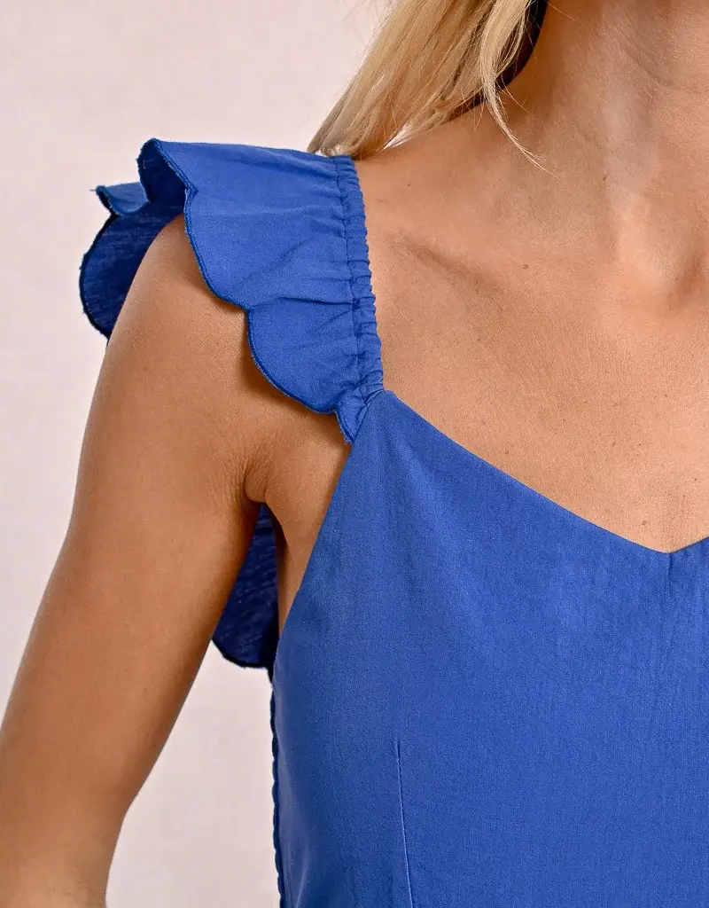 Molly Bracken Ruffle Sleeve Dress
