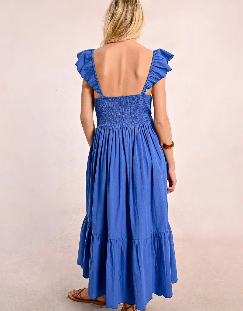 Molly Bracken Ruffle Sleeve Dress