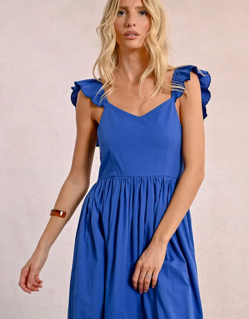 Molly Bracken Ruffle Sleeve Dress