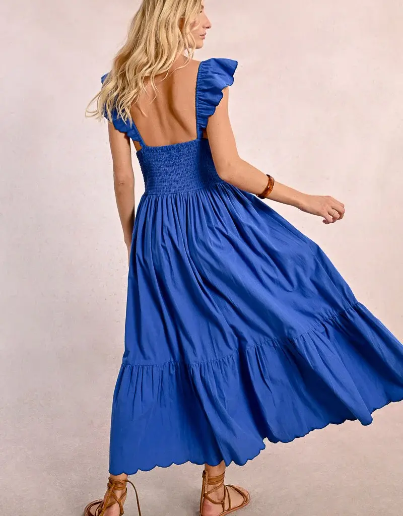 Molly Bracken Ruffle Sleeve Dress